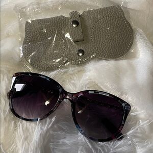 Sunglasses with a strap holder